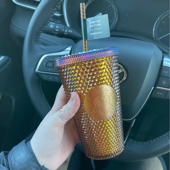 Starbucks Grande Gold Studded Tumblr